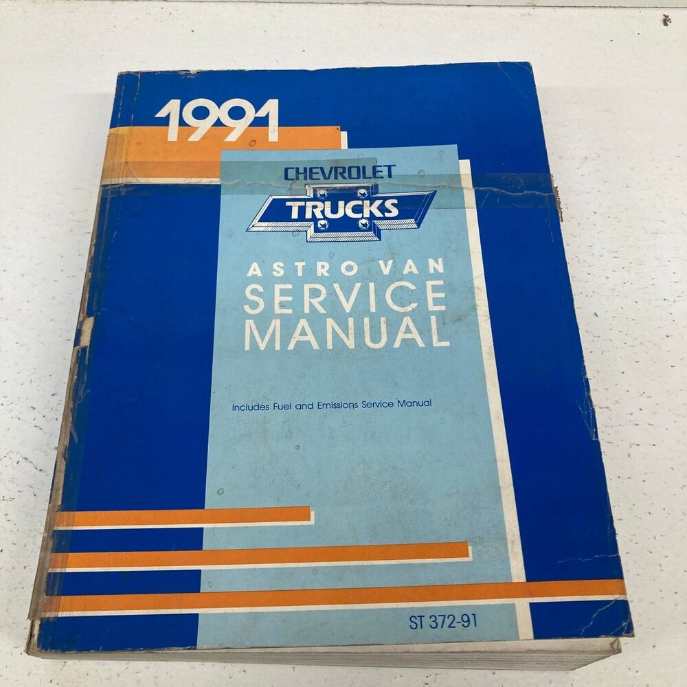 Chevrolet Astro Van Service Manual 1991 ST 372-91